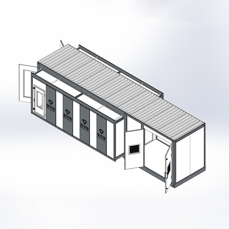 Container Spray Paint Booth