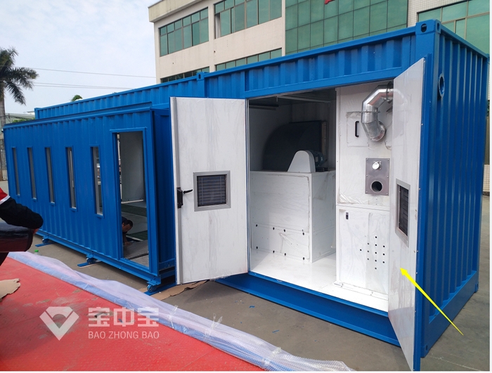 Container Spray Paint Booth