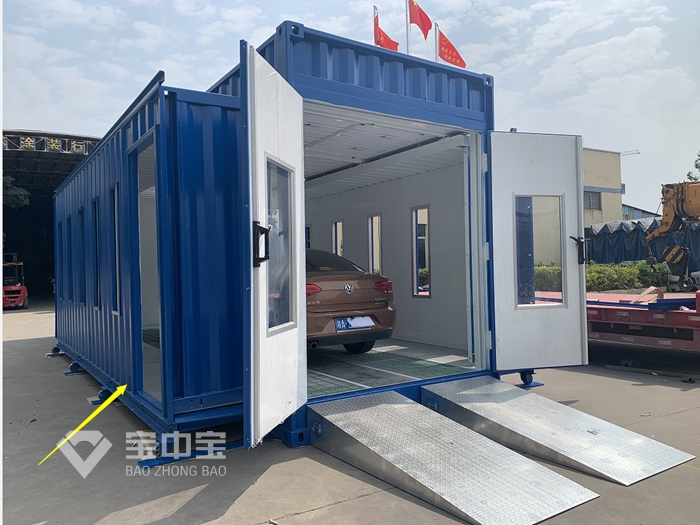 Container Spray Paint Booth