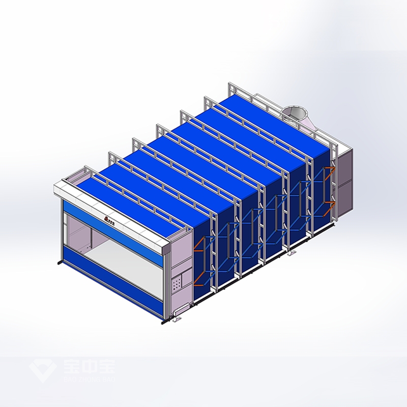 Mobile Telescopic Spray Booth